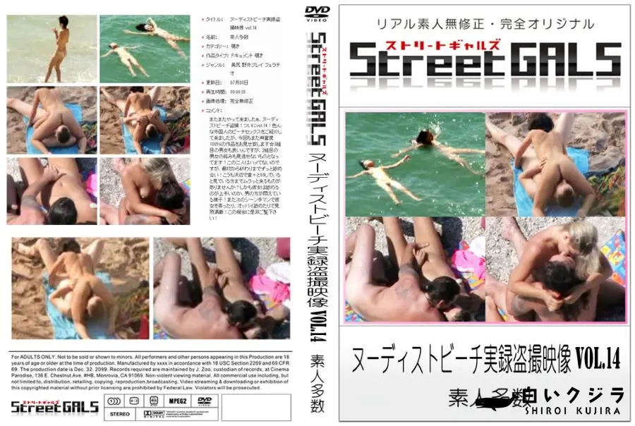 【Street GALS ヌーディストビーチ実録盗撮映像 vol.14 】の一覧画像