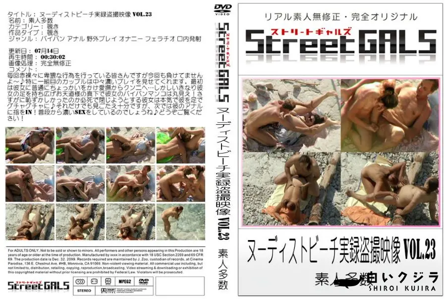 【Street GALS ヌーディストビーチ実録盗撮映像 vol.23 】の一覧画像