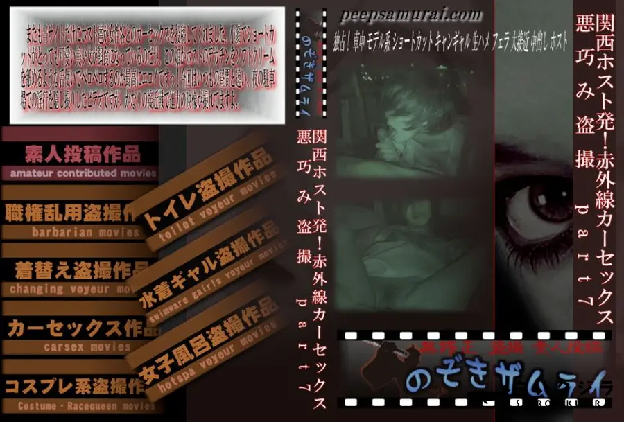 【関西ホスト発!赤外線カーセックス悪巧み盗撮 part7 】の一覧画像